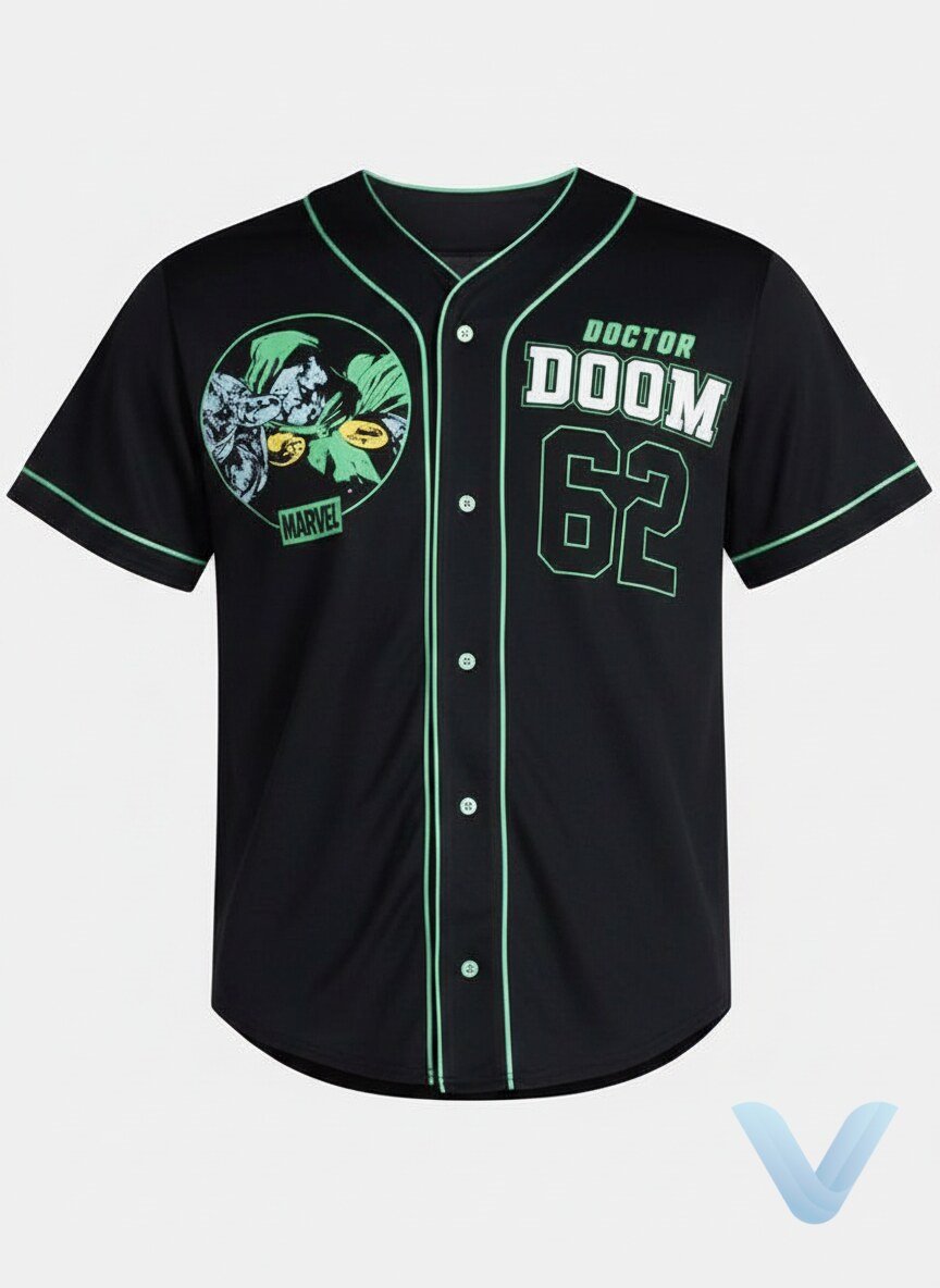 Marvel Comics Doctor Doom Mens Womens Baseball Jersey gift for fan